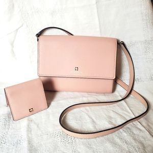 Kate Spade New York Leather Cove Street Dody Crossbody Bag with Wallet in Pink